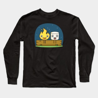 Campfire Friends. Campfire and Marshmallow. Long Sleeve T-Shirt